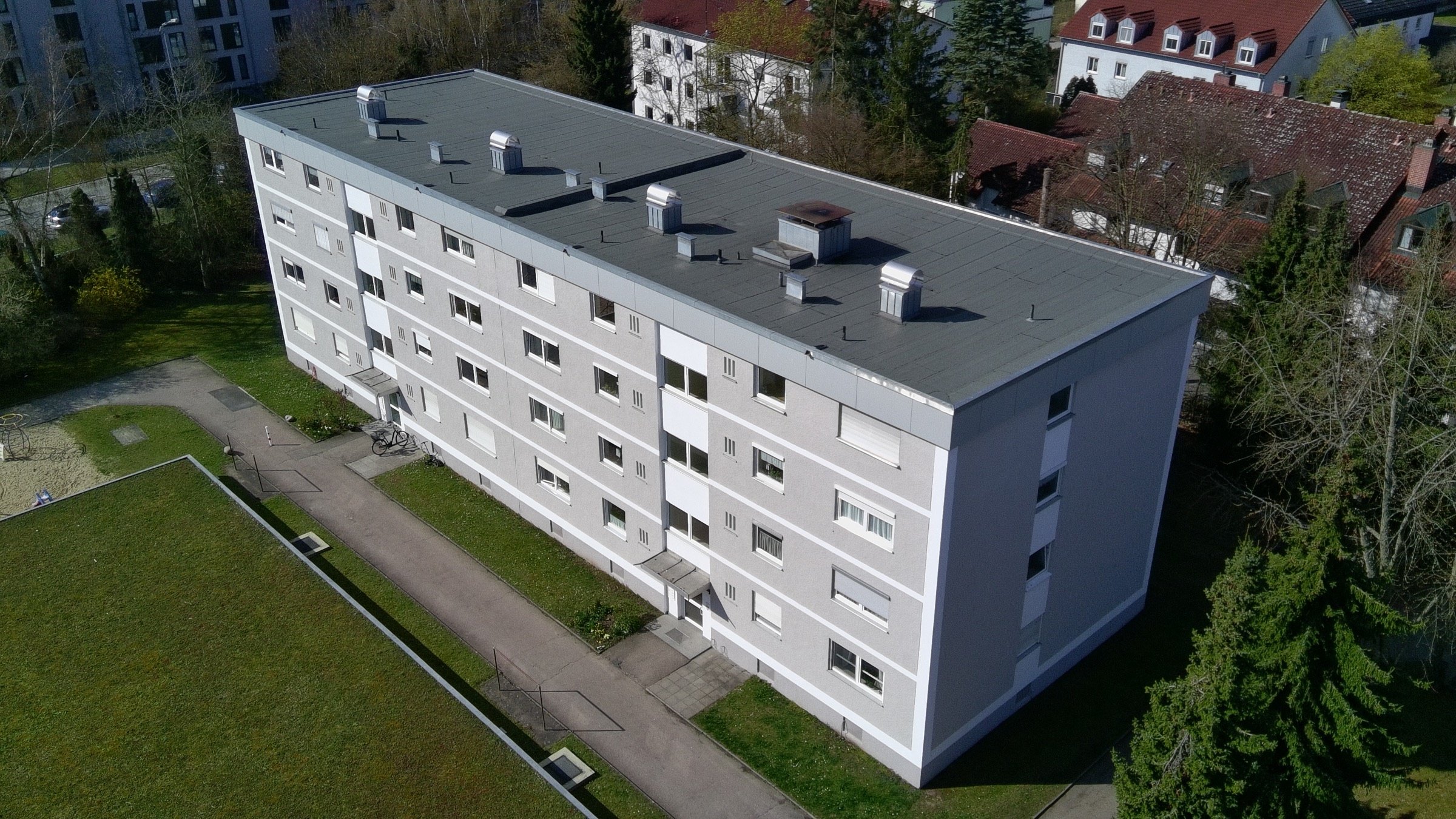 Dachfläche als Referenz für die Sanierungsbegleitung